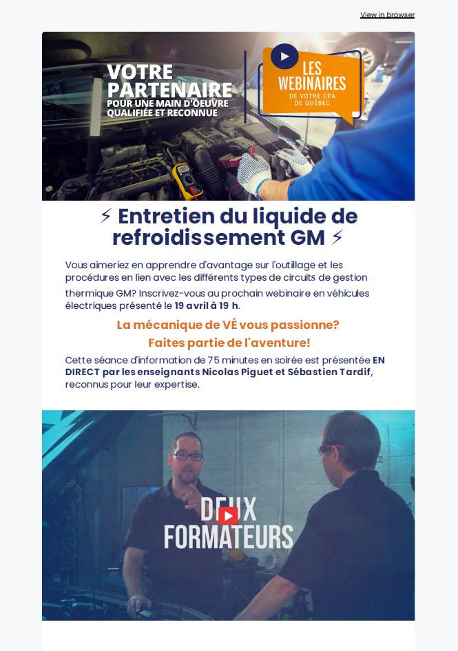 PDF - Webinaire - Entretien du liquide de refroidissement GM