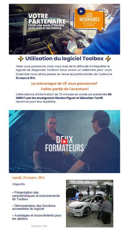 PDF - Webinaire - Tesla : Utilisation du logiciel Toolbox
